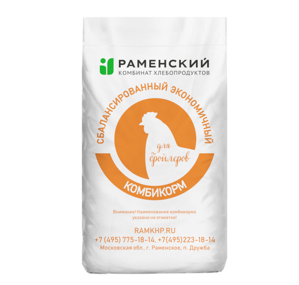 Комбикорм ПК6 ЭКОНОМ для бройлеров от 30 дней и старше